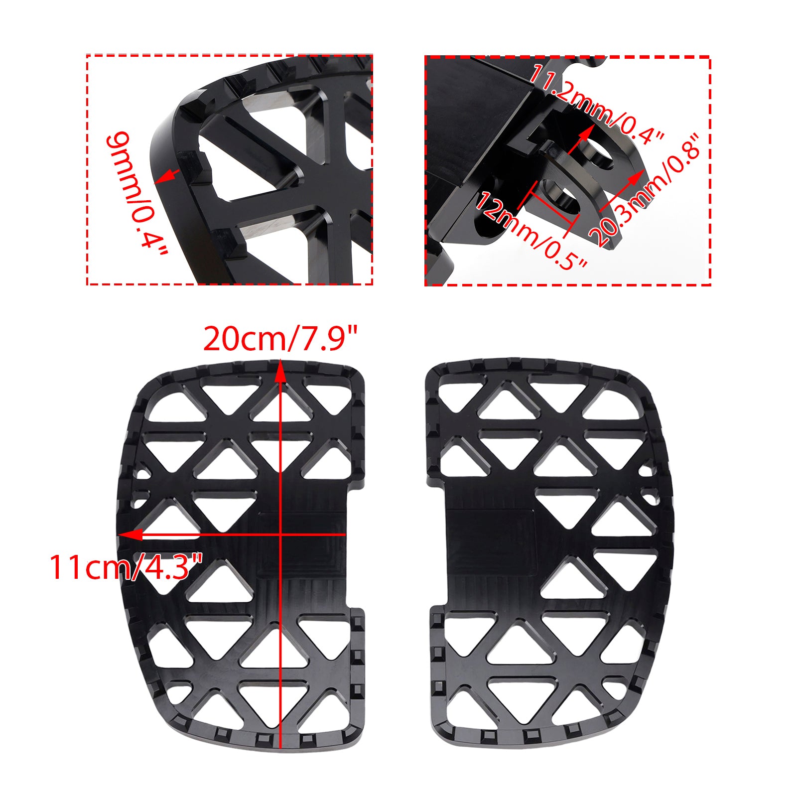 Kawasaki Vulcan S 650 / Cafe 2018-2025 Front Footrests Foot Pegs
