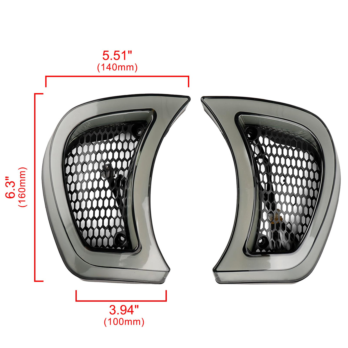 2015-2023 Road Glide Special FLTRXS Plug Play Headlight Fairing Vent LED Light