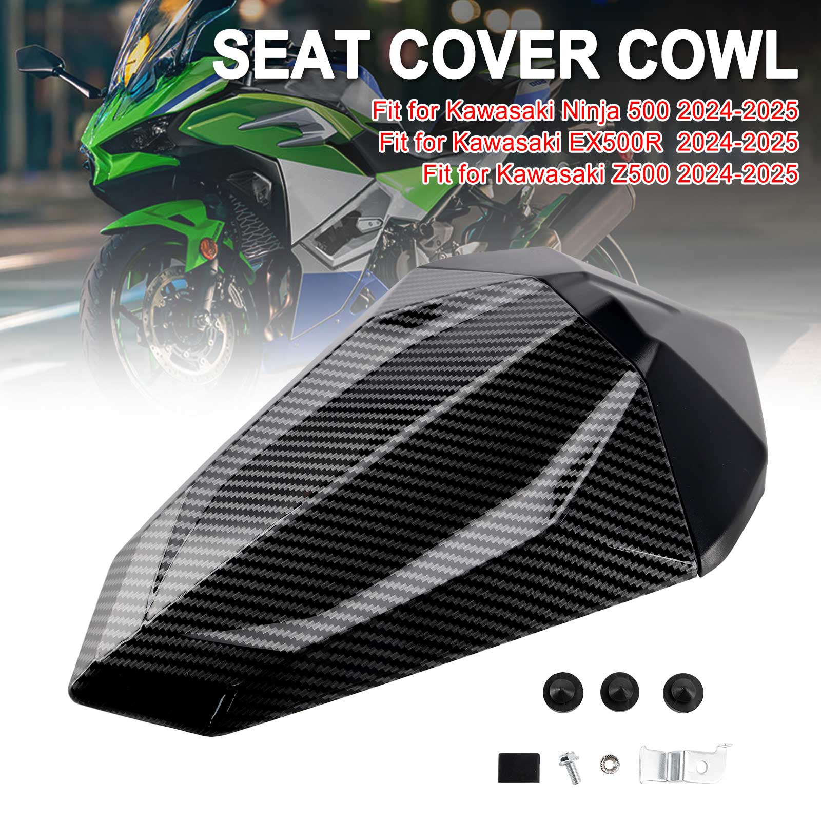 24-25 Kawasaki Ninja 500 EX500R Z500 Tail Rear Seat Fairing Cowl
