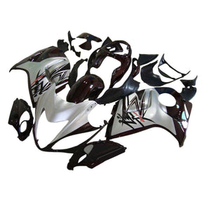 Amotopart 2008-2020 GSX1300R Hayabusa Suzuki Silver&Black Fairing Kit