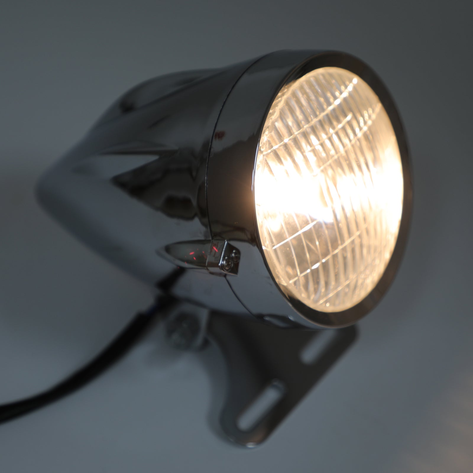 Chrome Bullet Headlight Lamp 4 3/4" Motorcycle For Chopper Bobber Custom