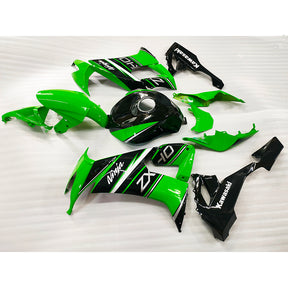 Amotopart Kawasaki 2009–2012 ZX6R 636 Grün Style5 Verkleidungsset