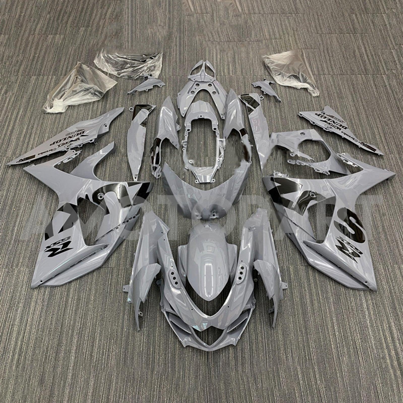 Amotopart 2009-2016 K9 GSXR1000 Suzuki Grey&Black Fairing Kit