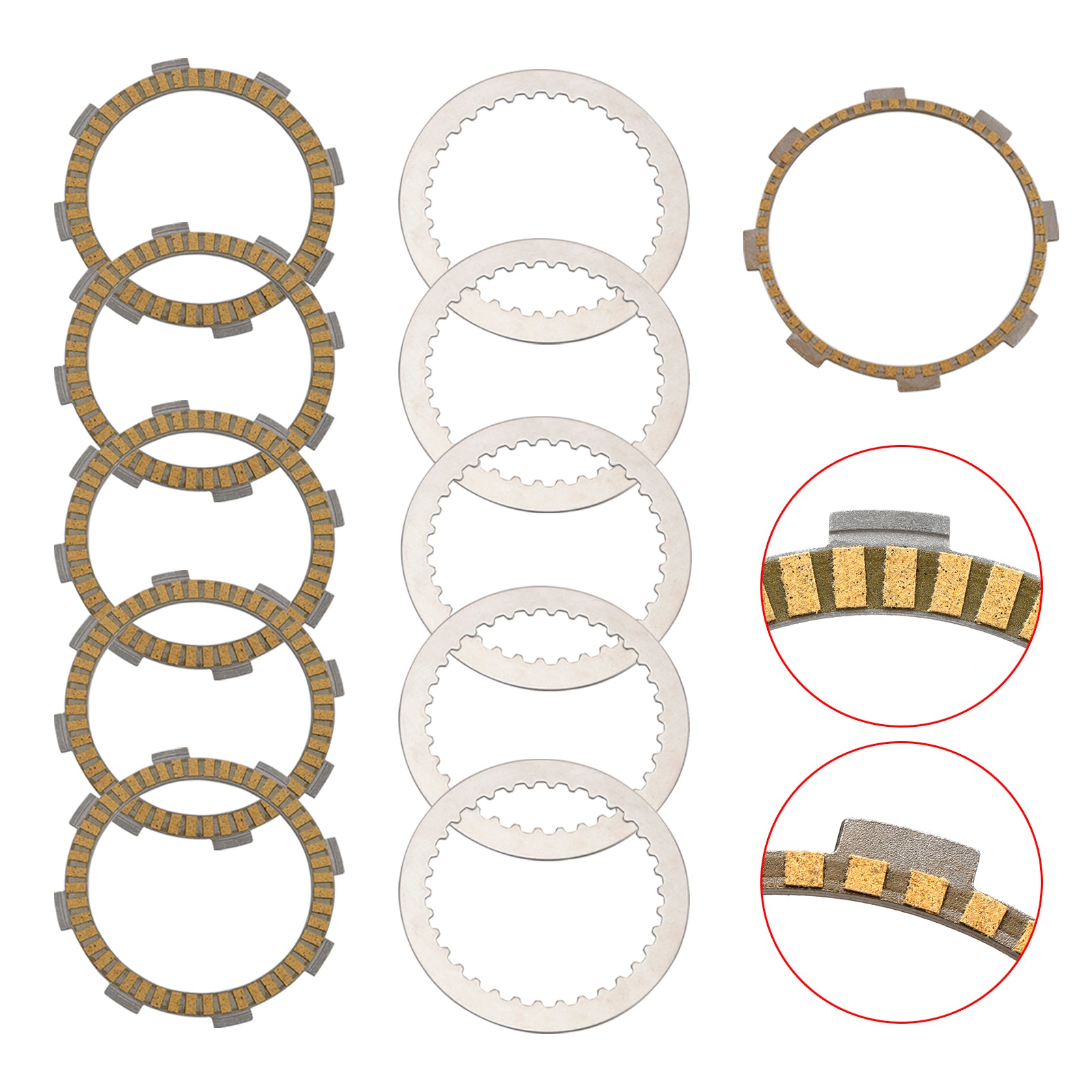 Clutch Friction Plate Kit Set fit for 90132011000 / 90132111000 RC200 2014-2022