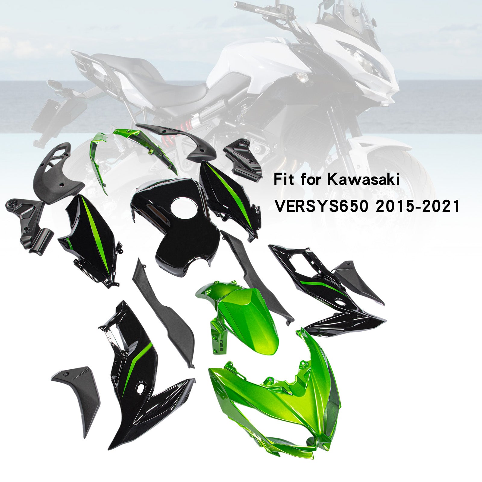 Amotopart Kawasaki VERSYS650 2015-2021 Verkleidungsset