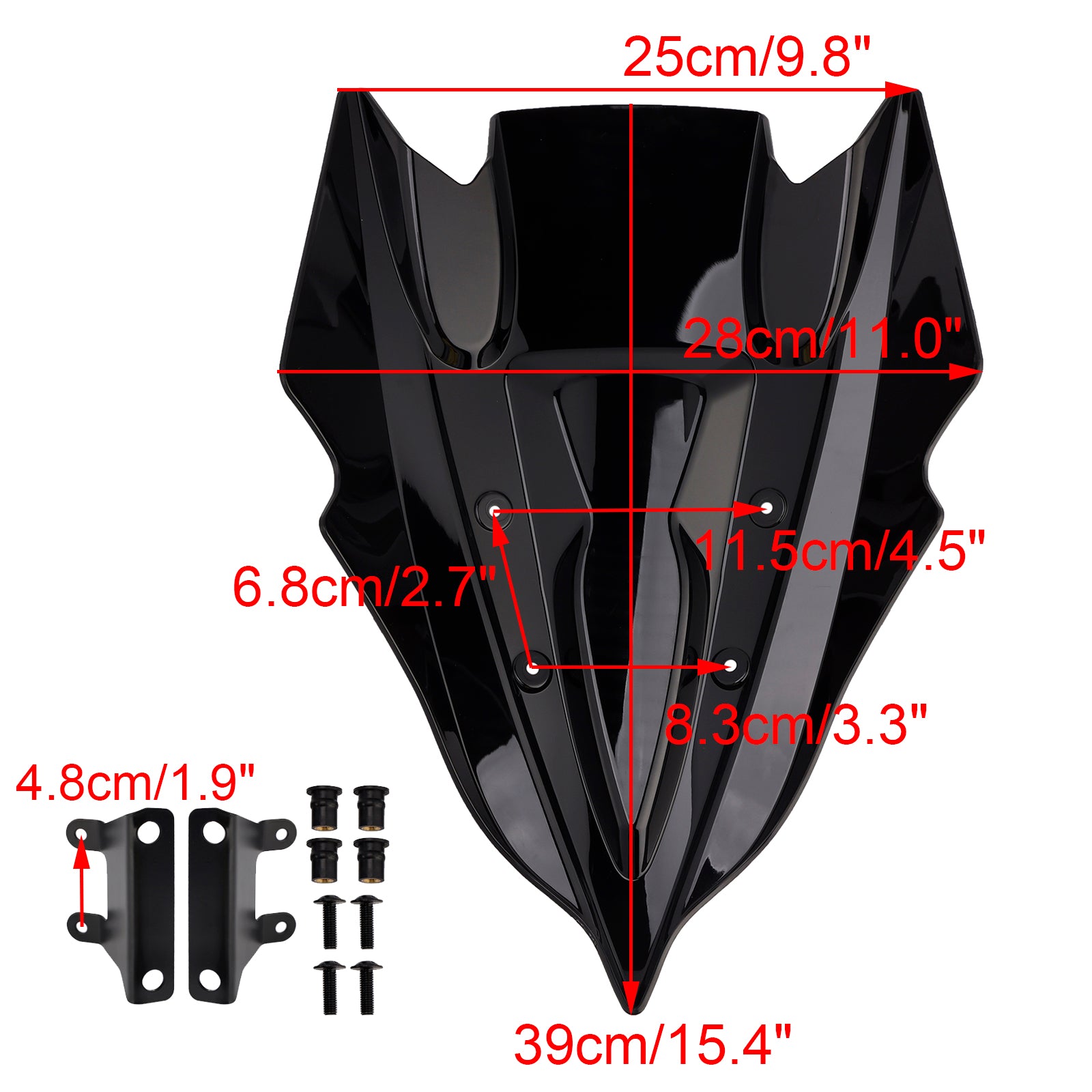 2024-2025 KAWASAKI Z500 Windshield Windscreen