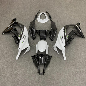 Kit carena Amotopart 2011-2015 Kawasaki ZX10R bianco e nero Style2