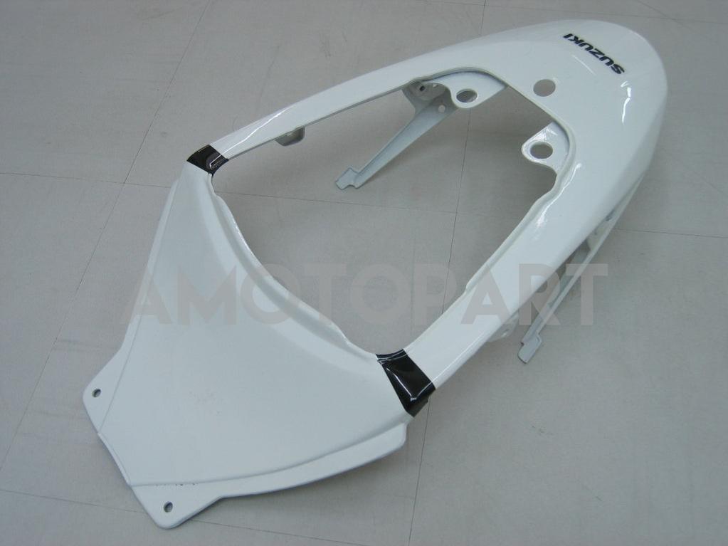 Amotopart 2005-2006 Suzuki GSXR1000 K5 Weiß mit schwarzem Streifenverkleidungskit