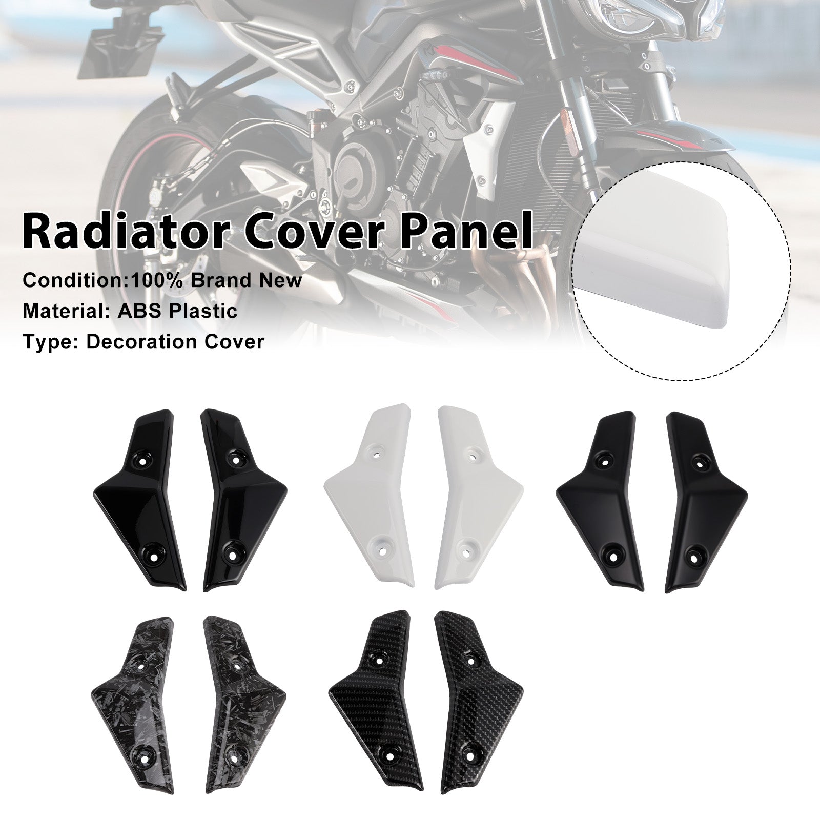 2020-2022 Street Triple 765 R/RSRadiator Side Cover Fairing Panels