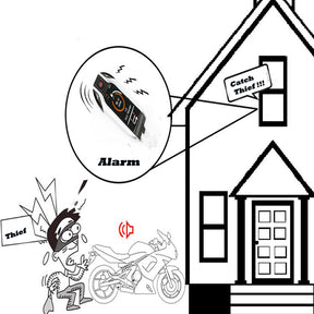 Remote Control Anti-Theft Alarm Security System Start For Motorcycle Scooter
