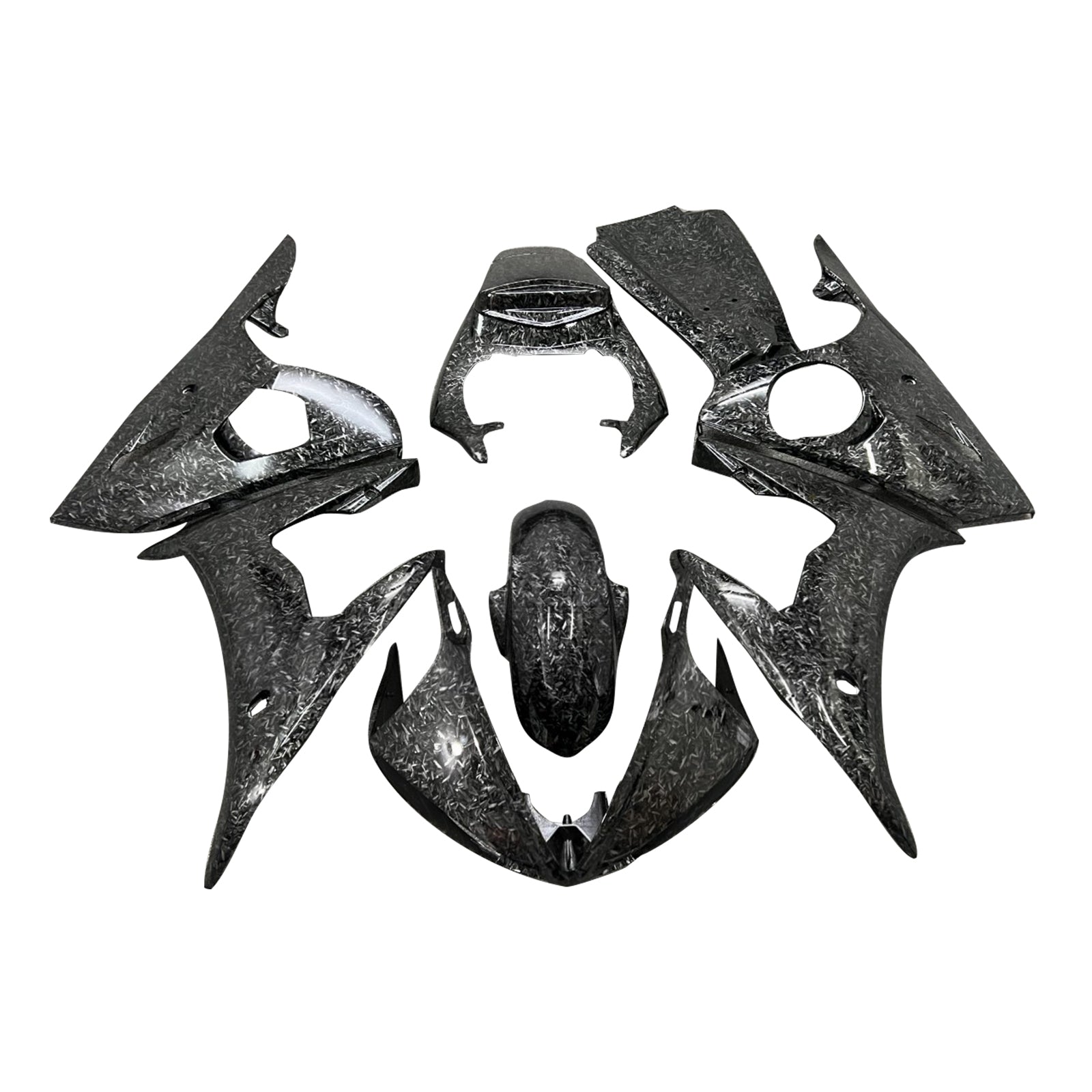 Amotopart 2005 Yamaha YZF-R6 Forged Carbon Fiber Fairing Kit