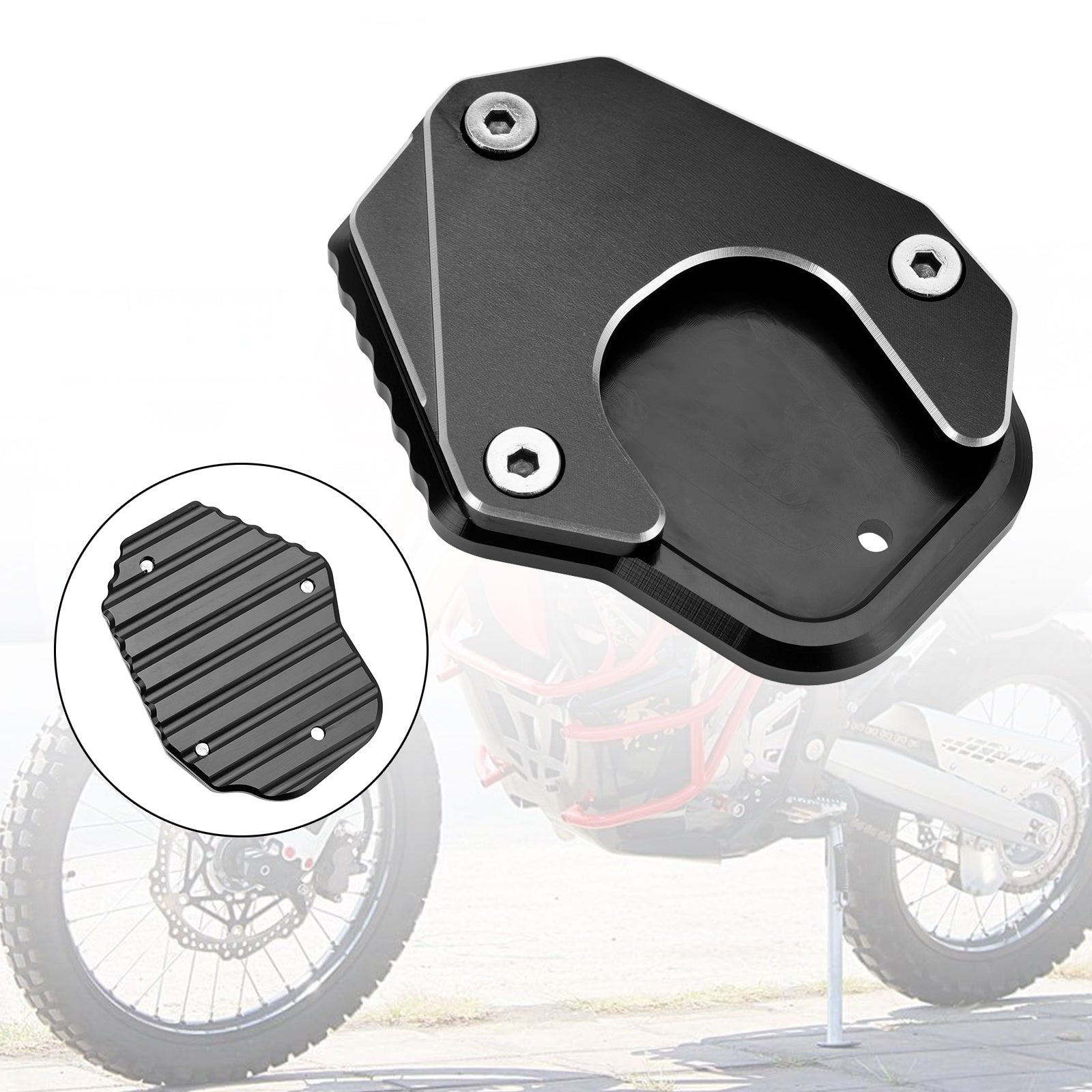 Coussin de plaque d'agrandissement de béquille adapté à la Honda CRF250L 2017 – 2020