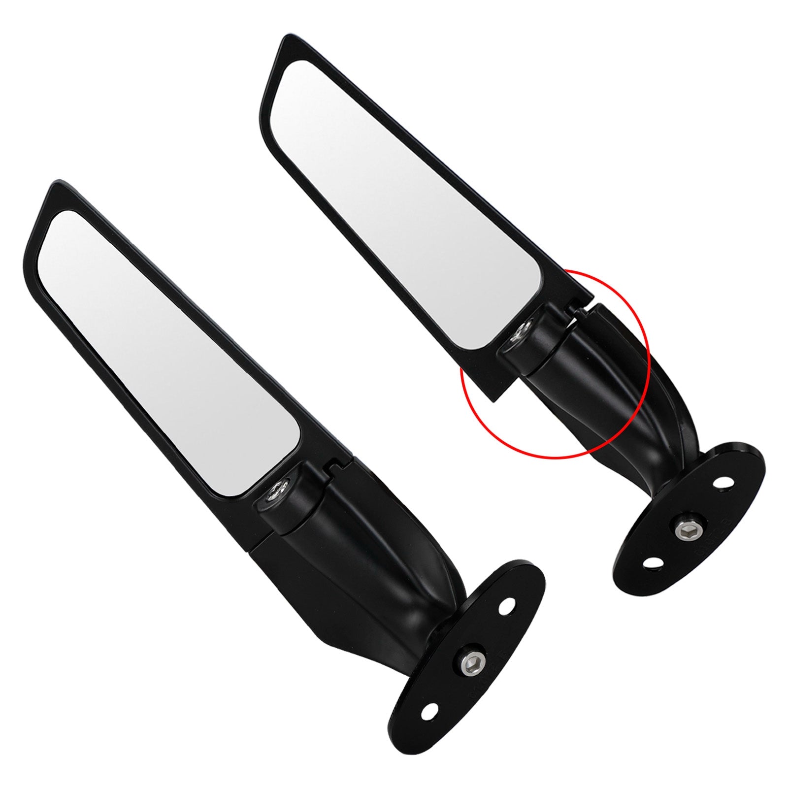 2000-2019 Suzuki GSXR 750 Adjustable Wing Fin Rearview Mirrors