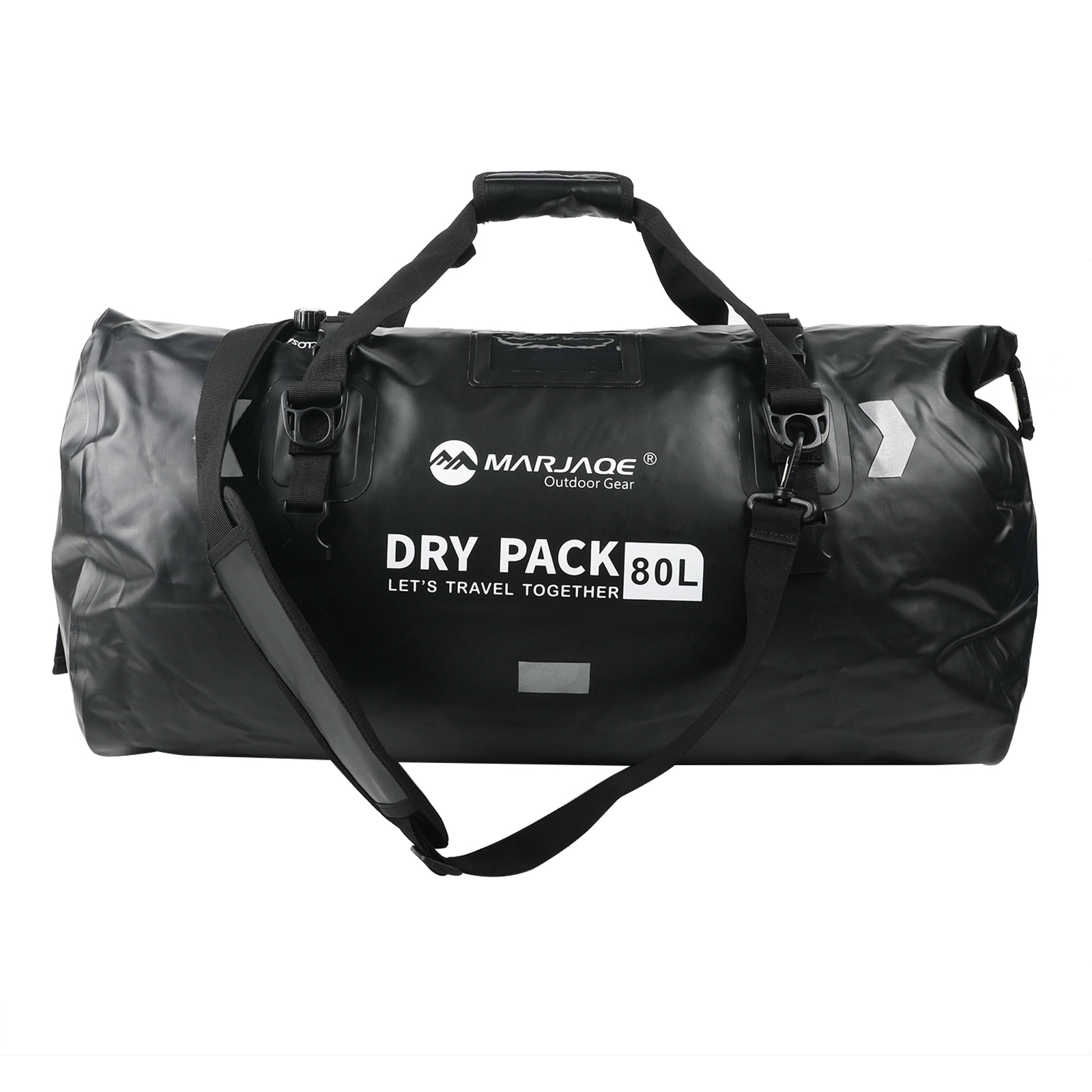 Motorcycle Universal Saddlebag Side Storage Tail Bag Pu Luggage 80L Black