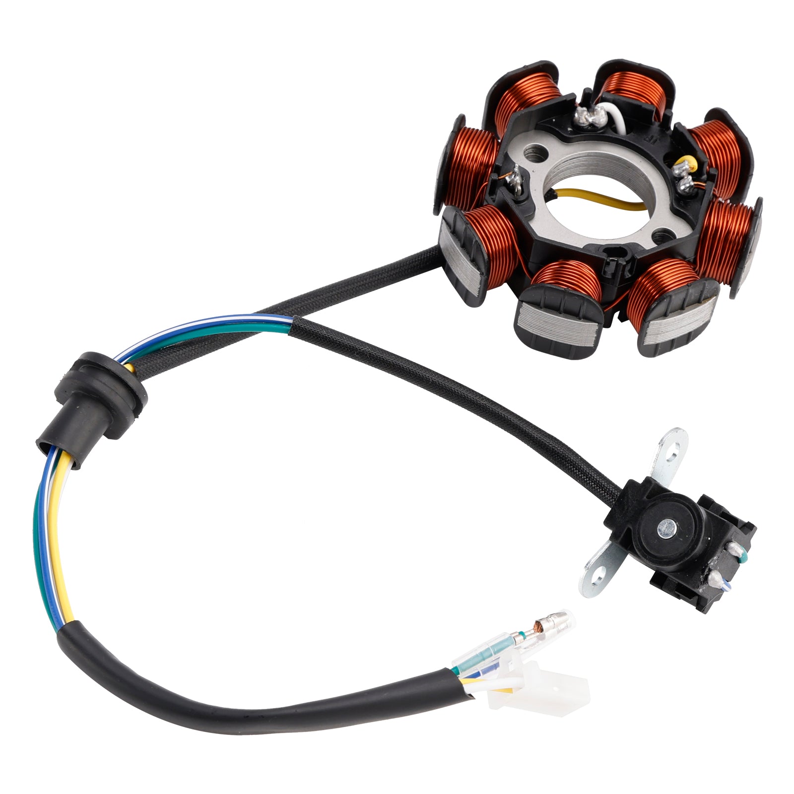 Modenas Kriss 120 Field Coil 8 Coil - 4 Wire - Stator Assy