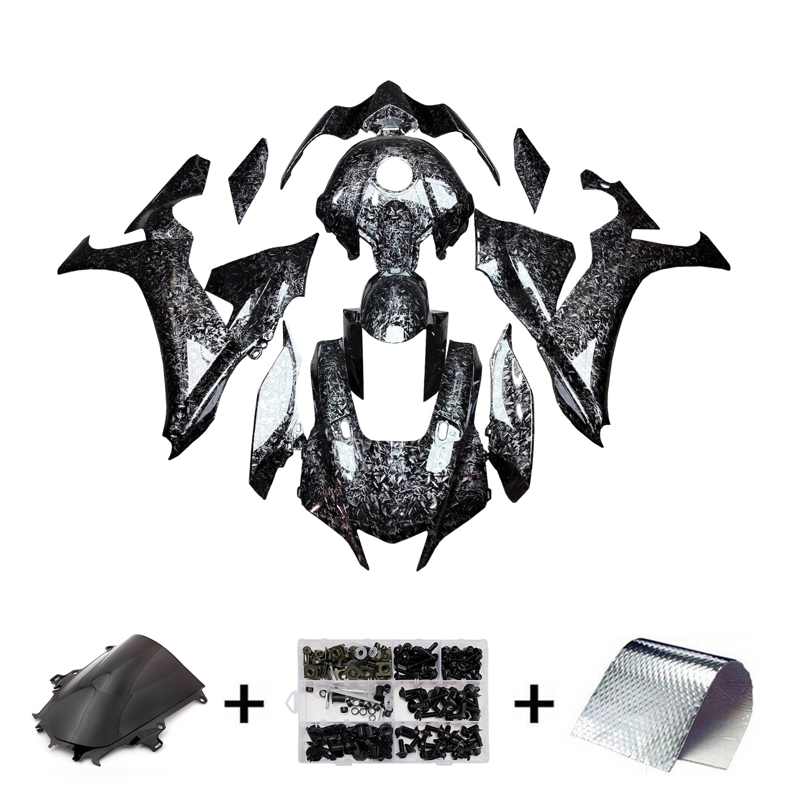 Amotopart 2020-2025 Yamaha YZF-R1 forged Carbon Fiber Fairing Kit