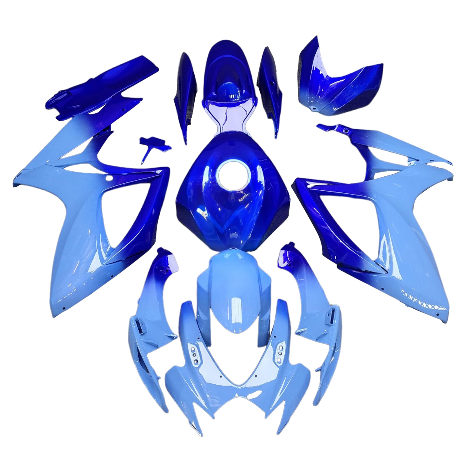 Amotopart 2006-2007 Suzuki GSXR 600/750 Blue Light Blue Fairing Kit