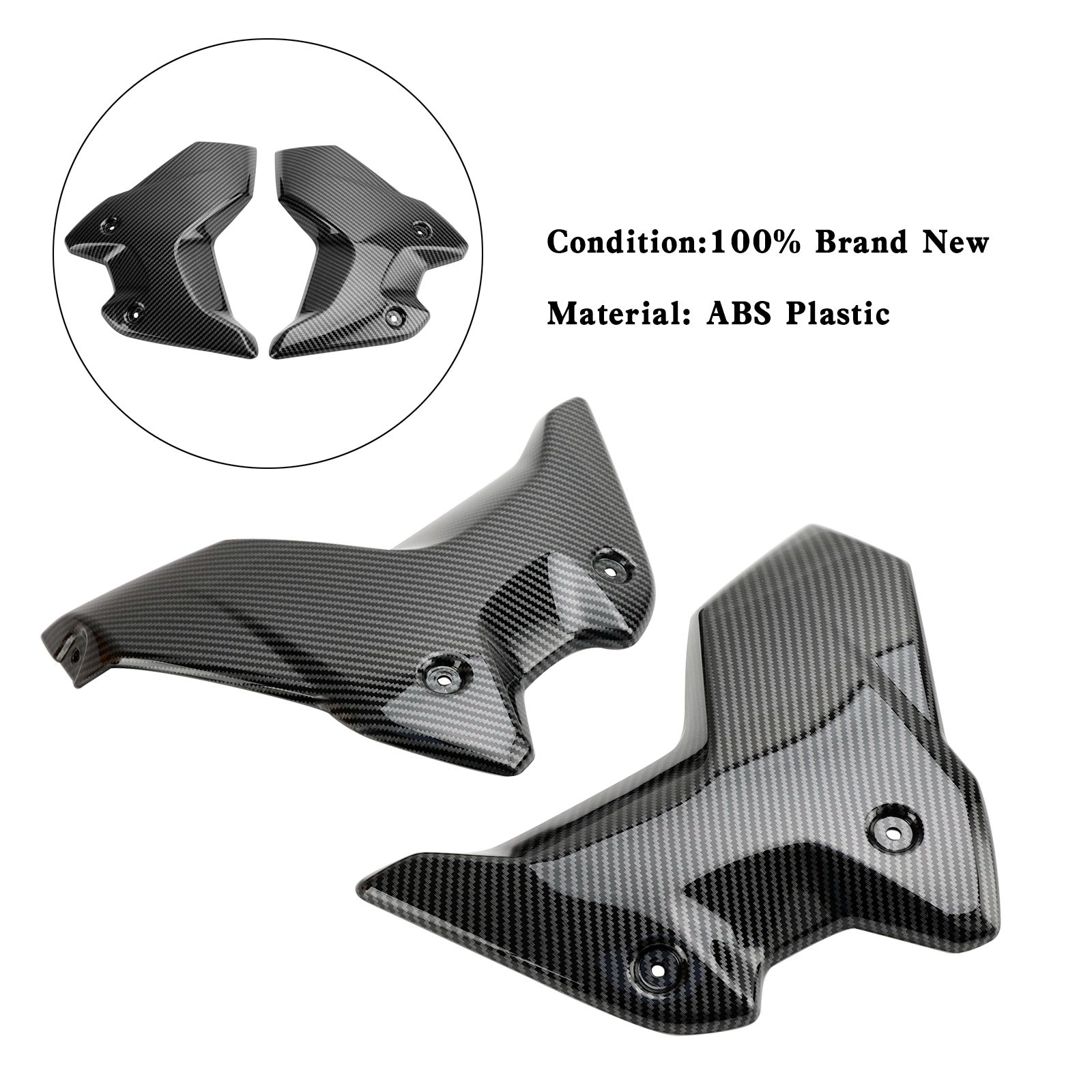 18-23 BMW R1250GS Side Frame Fairing Cowl Guards Radiator Cover