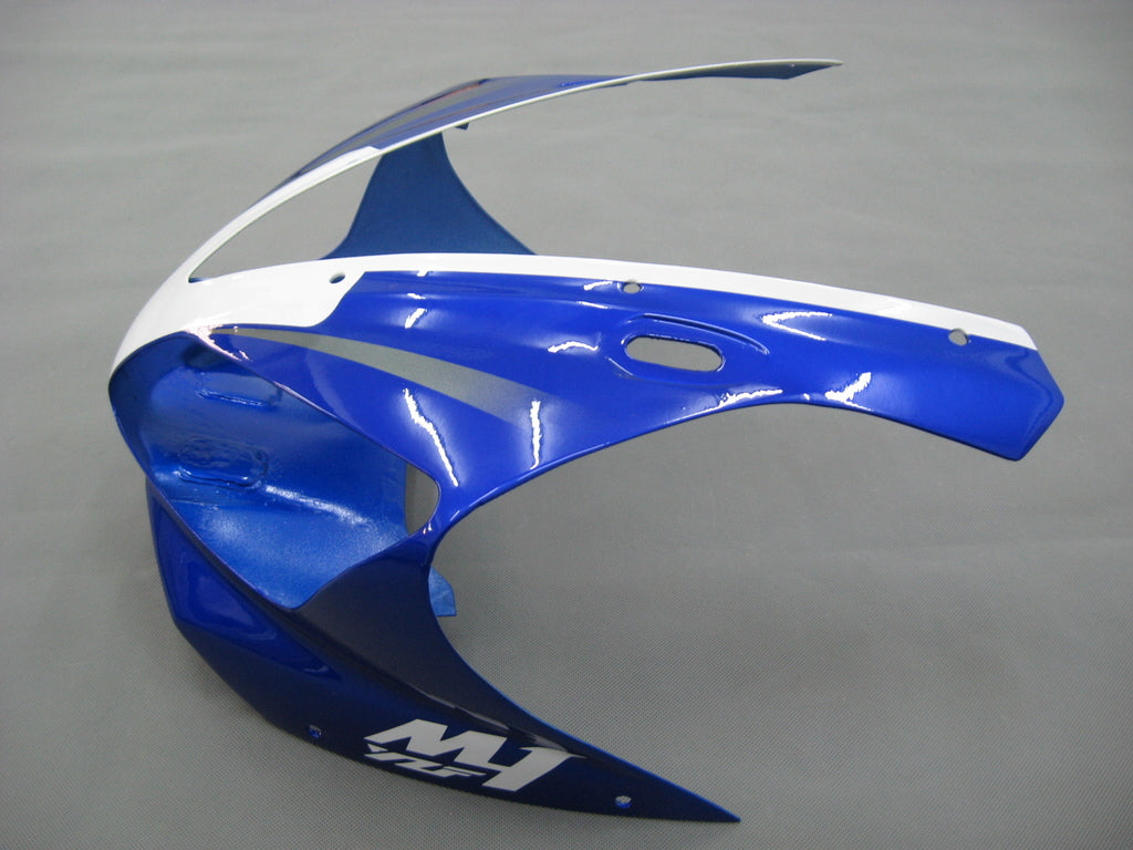 Amotopart 2000-2001 Yamaha YZF 1000 R1 Kit de carénage bleu et blanc Style2