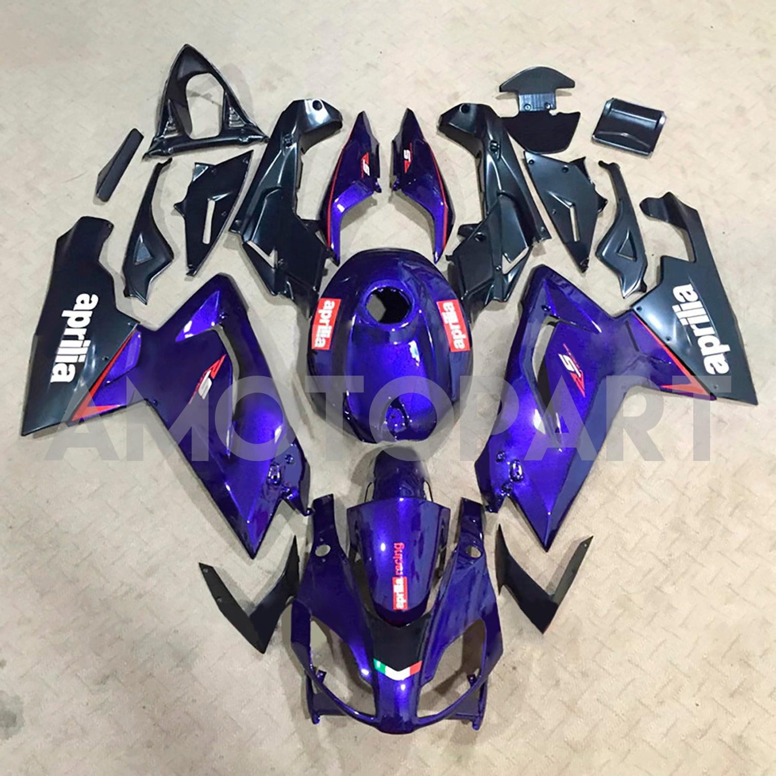 Amotopart 2006-2011 Aprilia RS125 Purple Black Fairing Kit