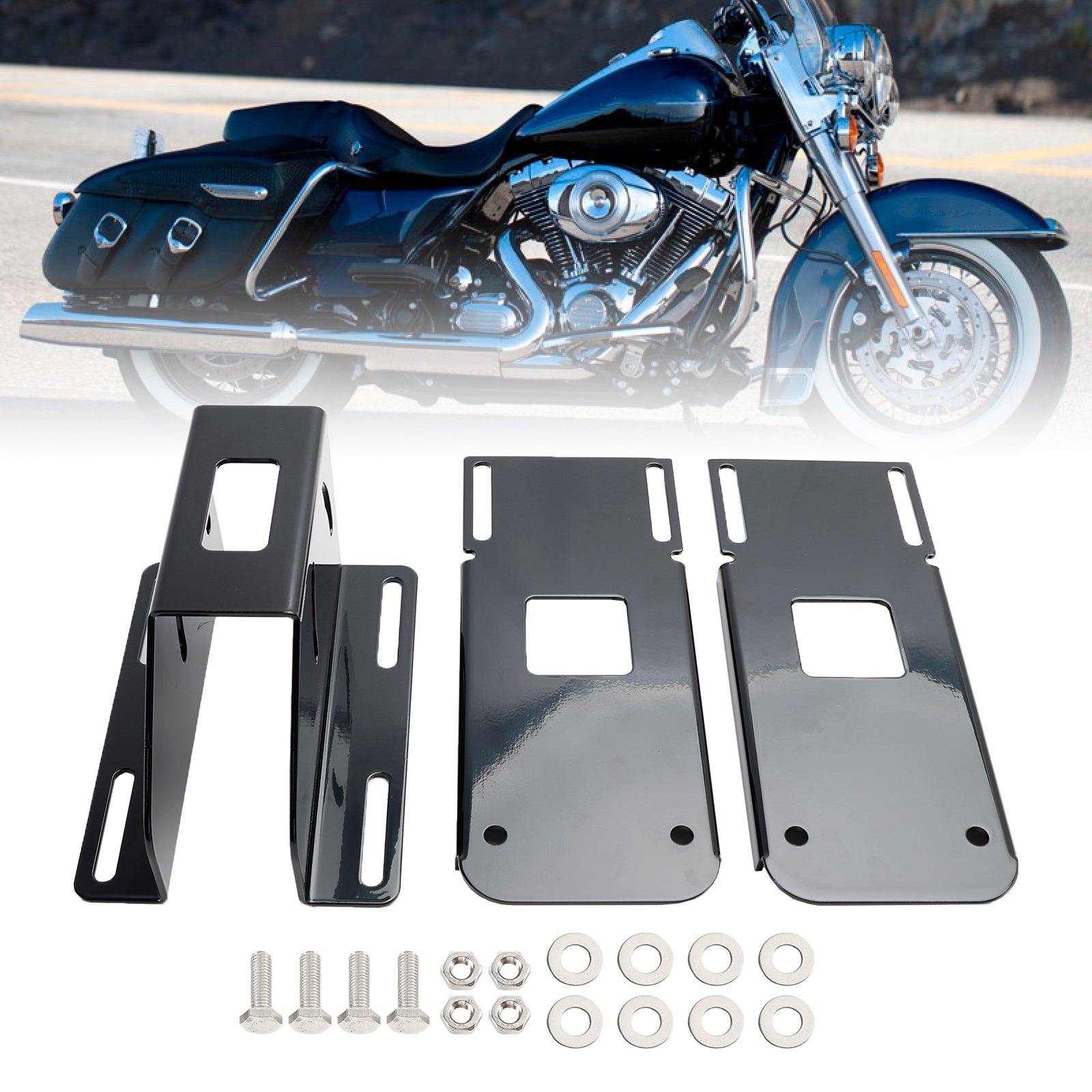 04-13 Touring Road Glide Adjustable Fairing Mount Brackets Kit