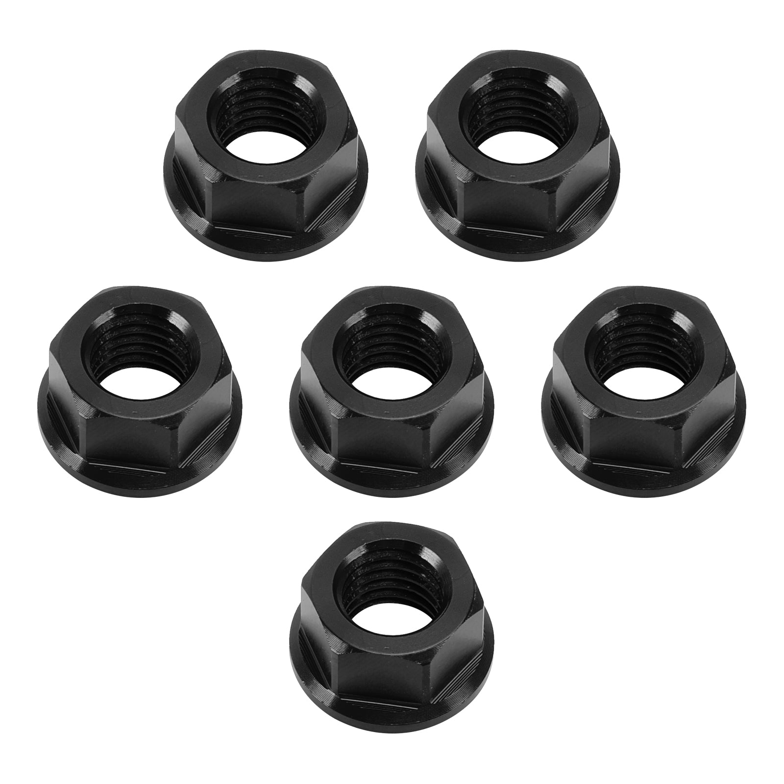 04-16 Aprilia RSV RSV4 1000R Factory Rear Sprocket Nut Kit M10x1.5mm Black