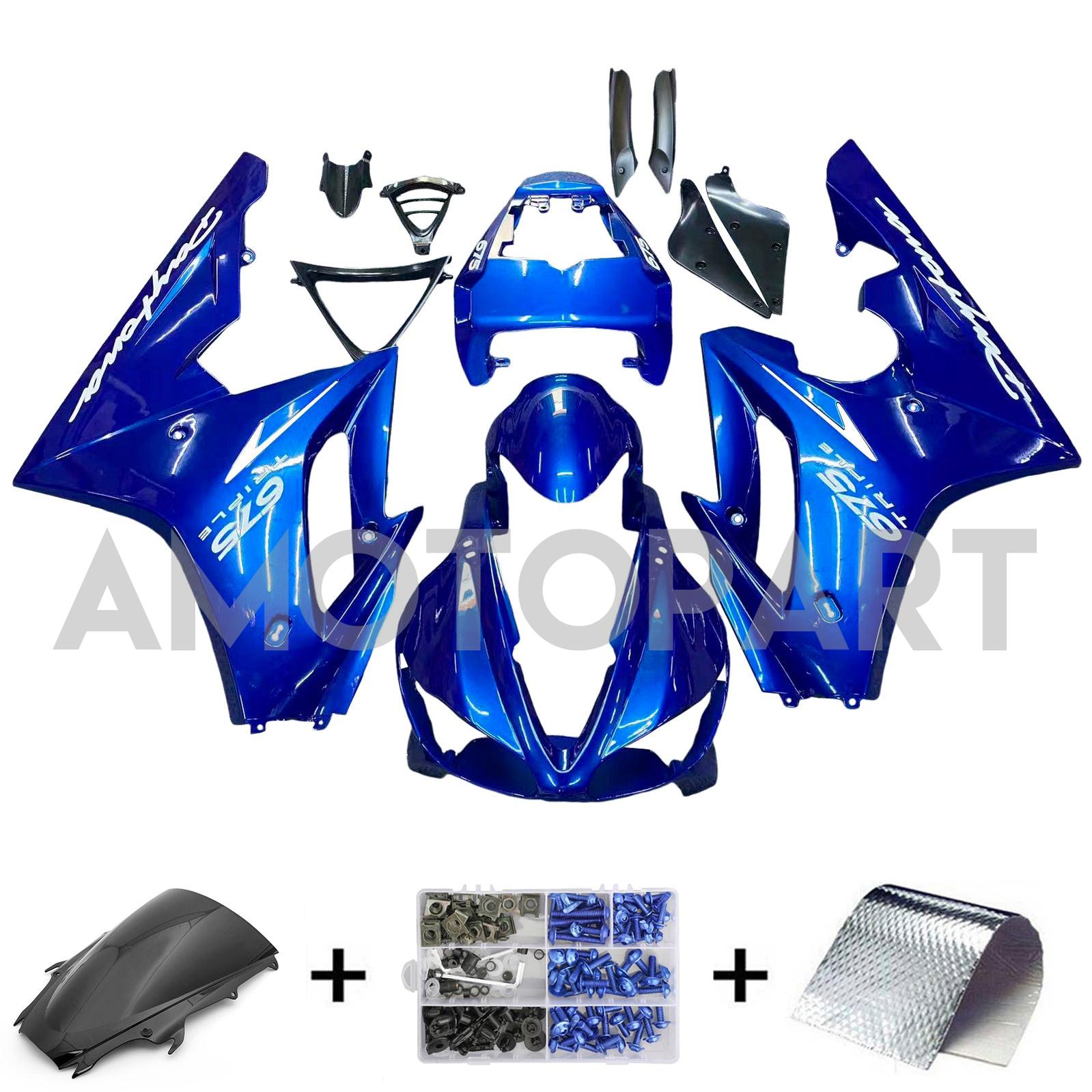 Amotopart 2009-2012 Triumph Daytona 675 Blue Fairing Kit