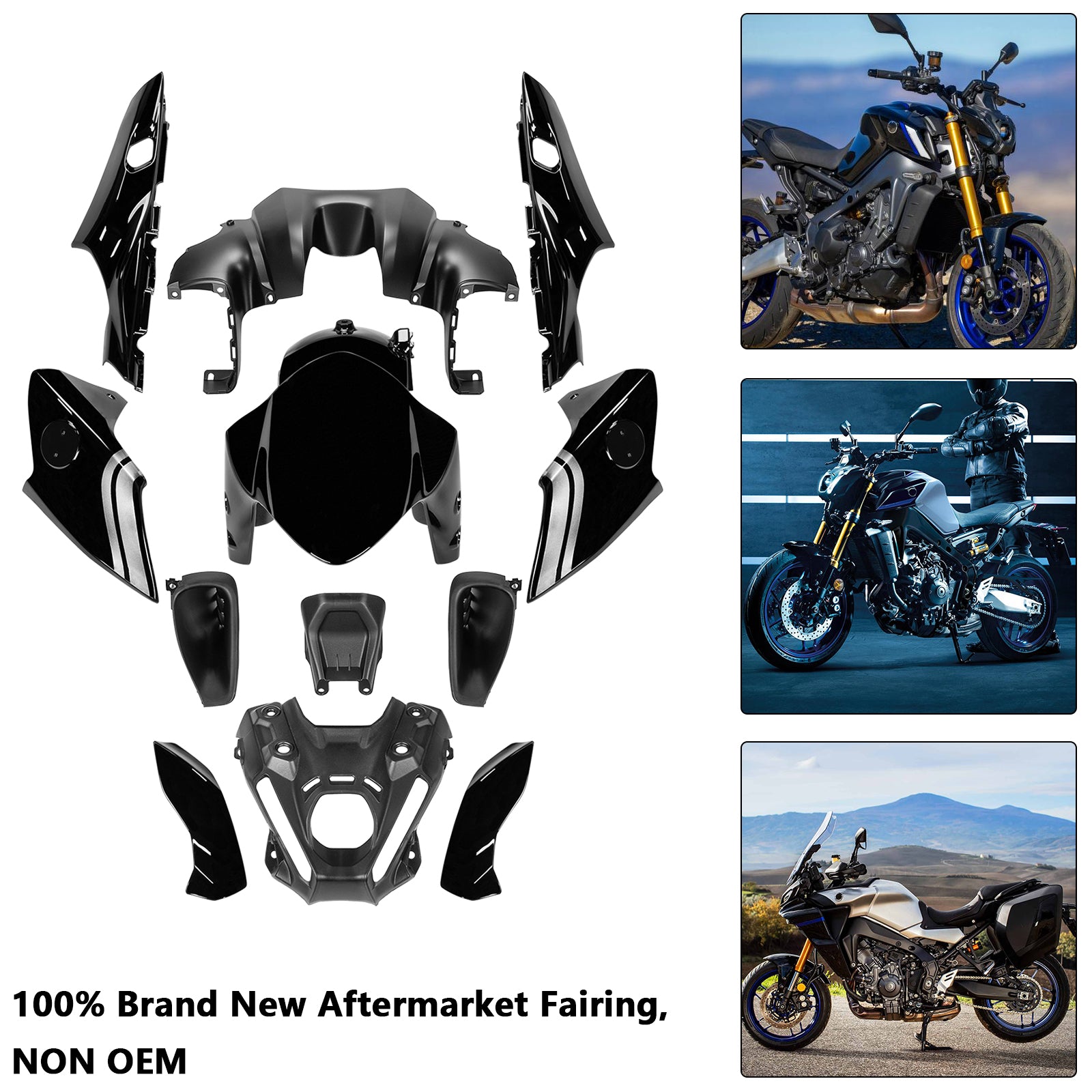 Amotopart 2021-2023 Yamaha MT 09 Fairing Kit