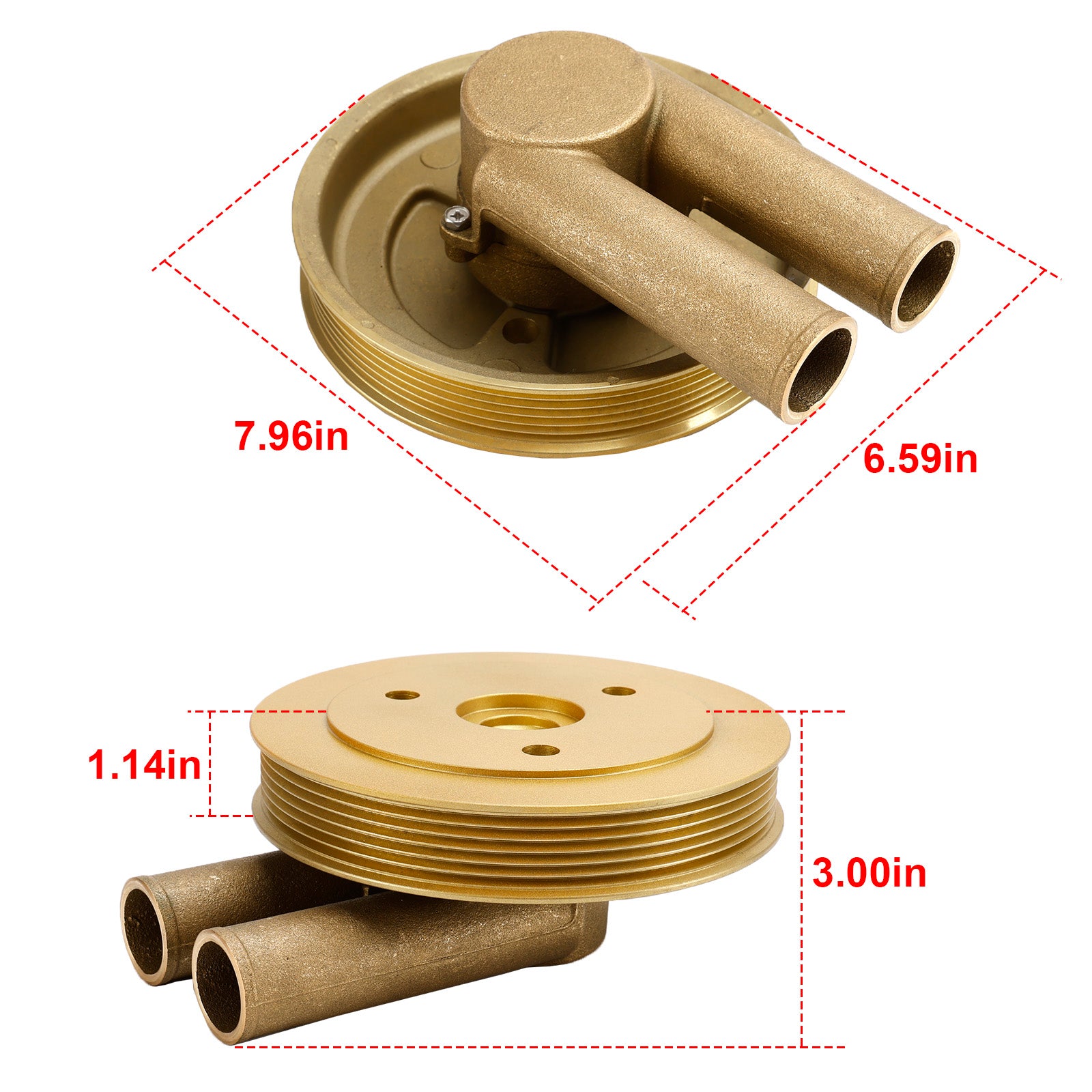 Volvo Penta 4.3L 5.0L 5.7L belts 21214599 3812693 3862482 Water Pump