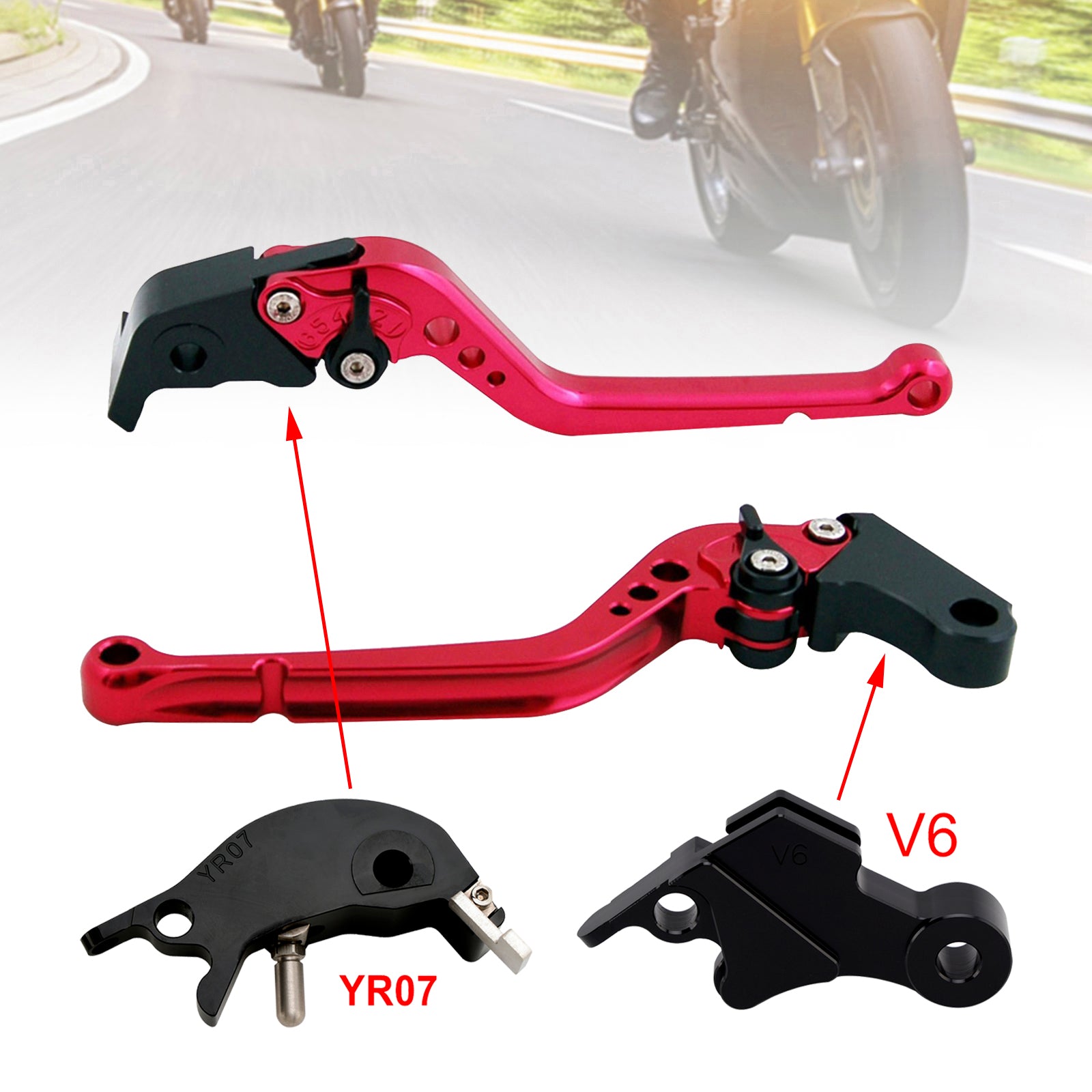 2024-2025 YAMAHA XSR900 XSR900GP MT-09 MT-09SP Langt koblingsbremsegreb