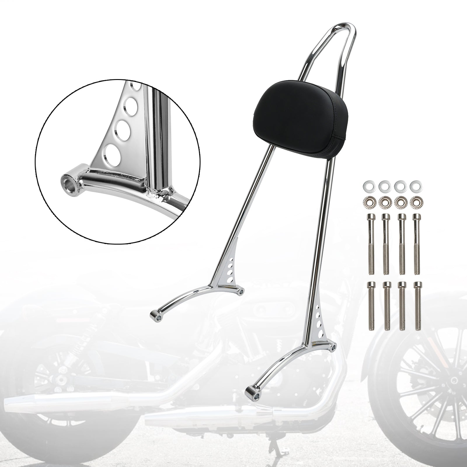 Sportster Iron 883 1200 XL 48 72 Passenger Sissy Bar Backrest