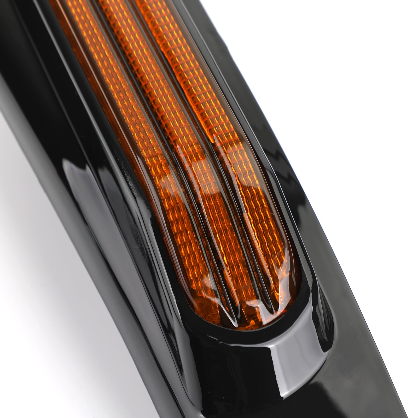 Lumière LED de garde-boue arrière adaptée pour Touring Road King FLHR Street Glide FLHX ambre