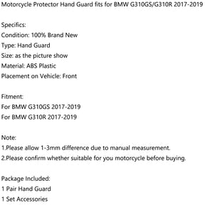 Handschutz für BMW G310GS/G310R 2017–2019. Motorrad-Handschutz, passend für BMW G310GS/G310R 2017–2019