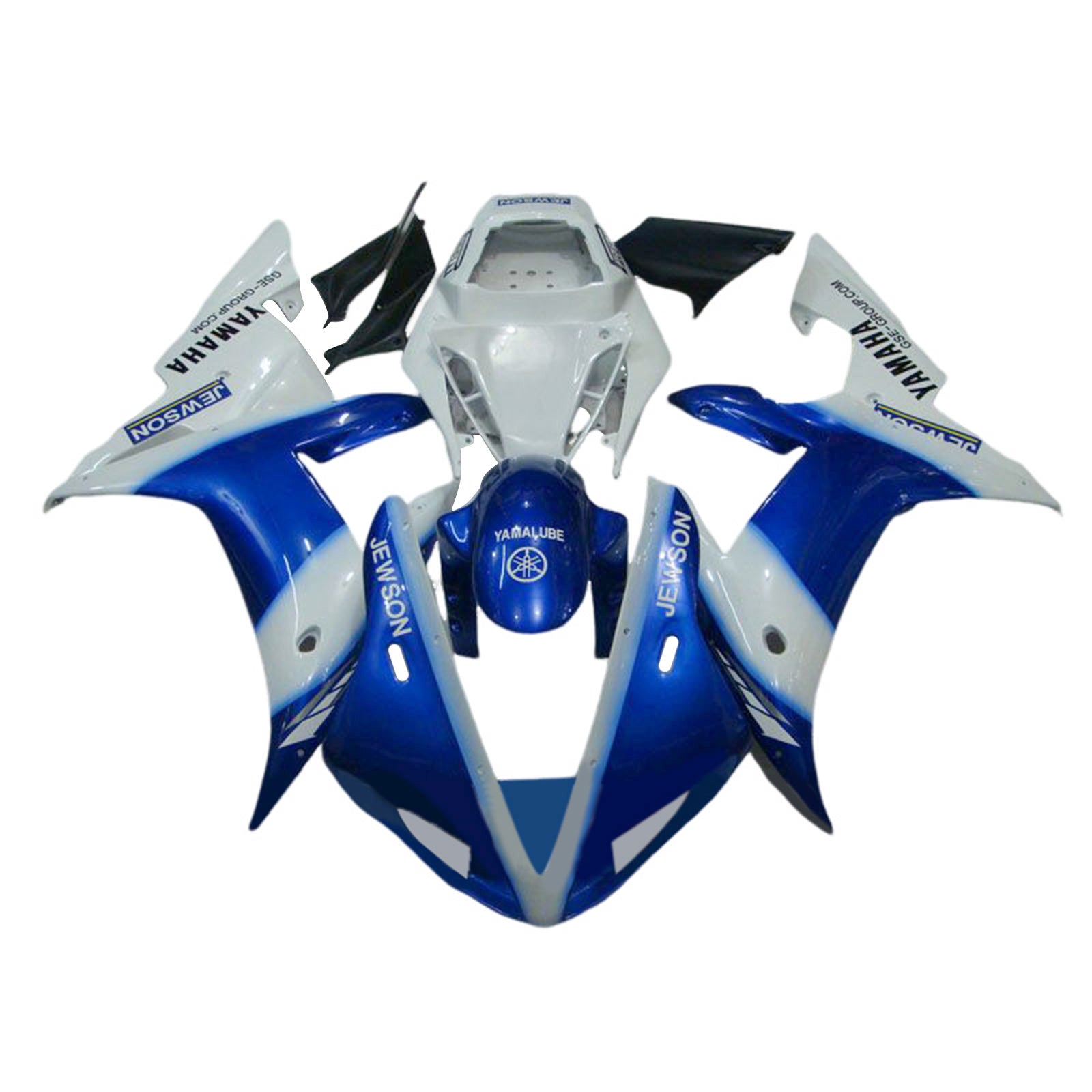 Amotopart 2002-2003 Yamaha YZF R1 Blue White Fairing Kit