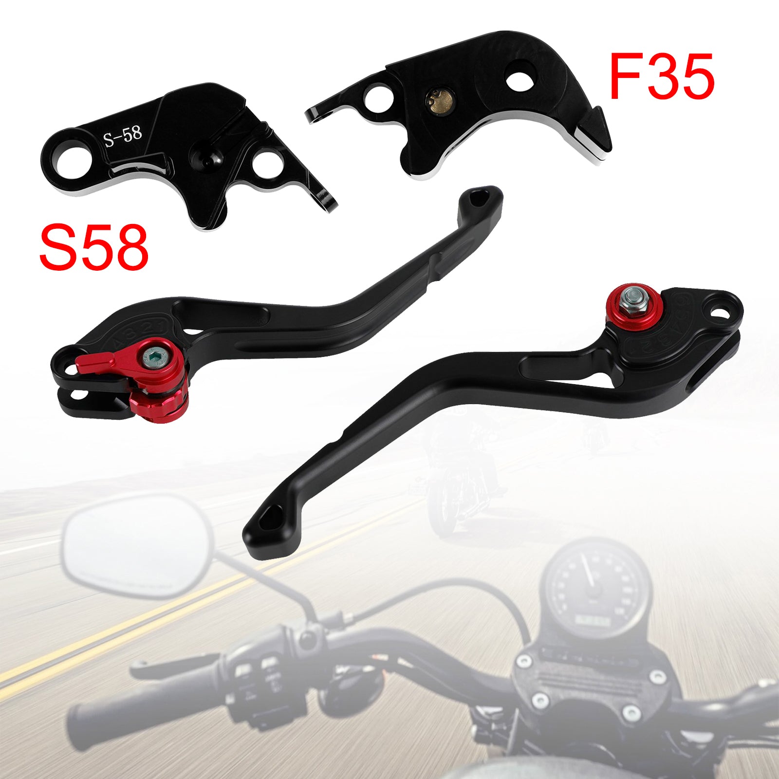 2015 Roter Suzuki GSXR60006-10 GSX-S1000/F NEUER Kurzkupplungs-Bremshebel