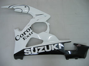 Amotopart 2005-2006 Suzuki GSXR1000 K5 bianco con kit carenatura a strisce nere