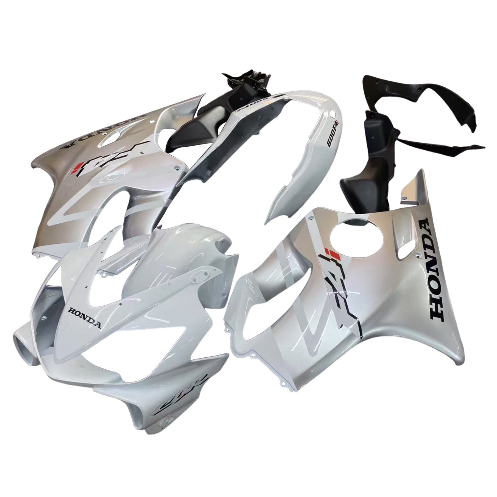 Amotopart 2004-2007 Honda CBR600 F4i White Fairing Kit