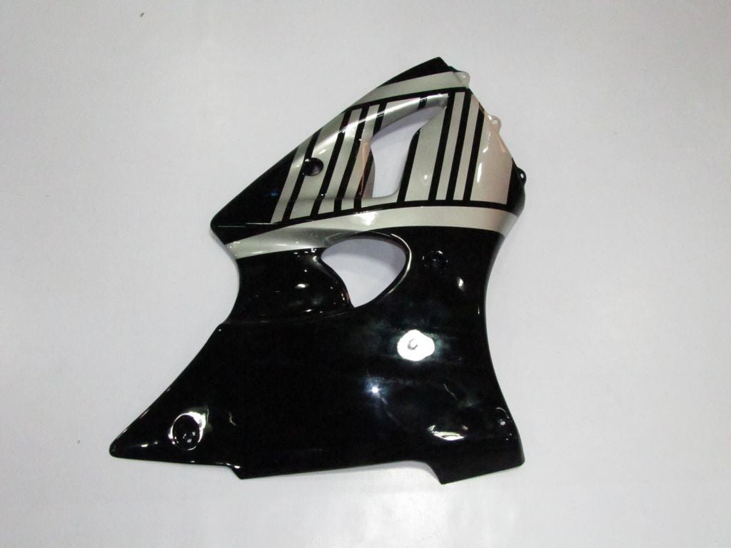 Amotopart 2000-2002 Kawasaki ZX6R 636 2005-2008 Kawasaki ZZR600 Black Silver Fairing Kit