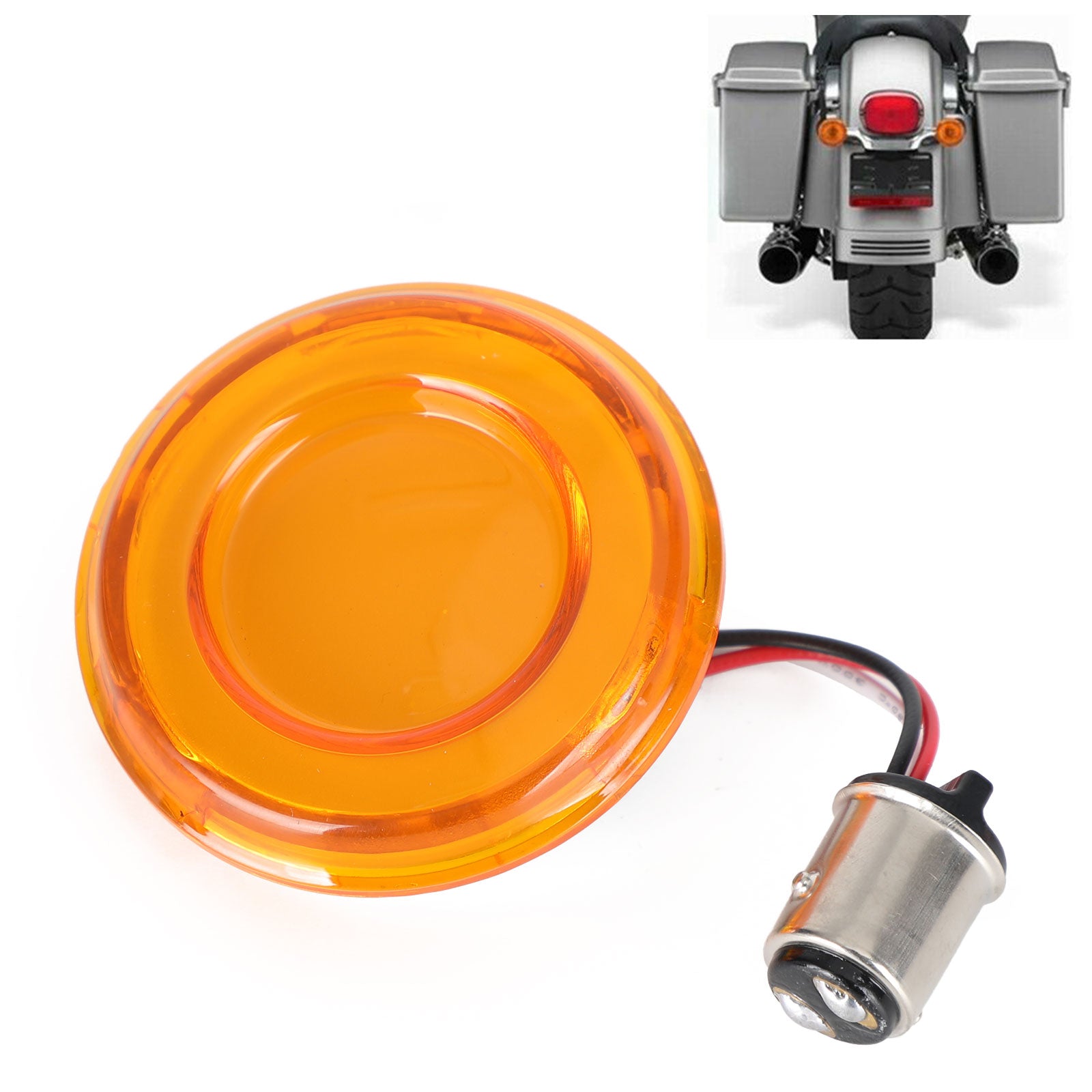 Touring Street Glide Electra Glide Yellow 1157 LED Brake Turn Signal Light