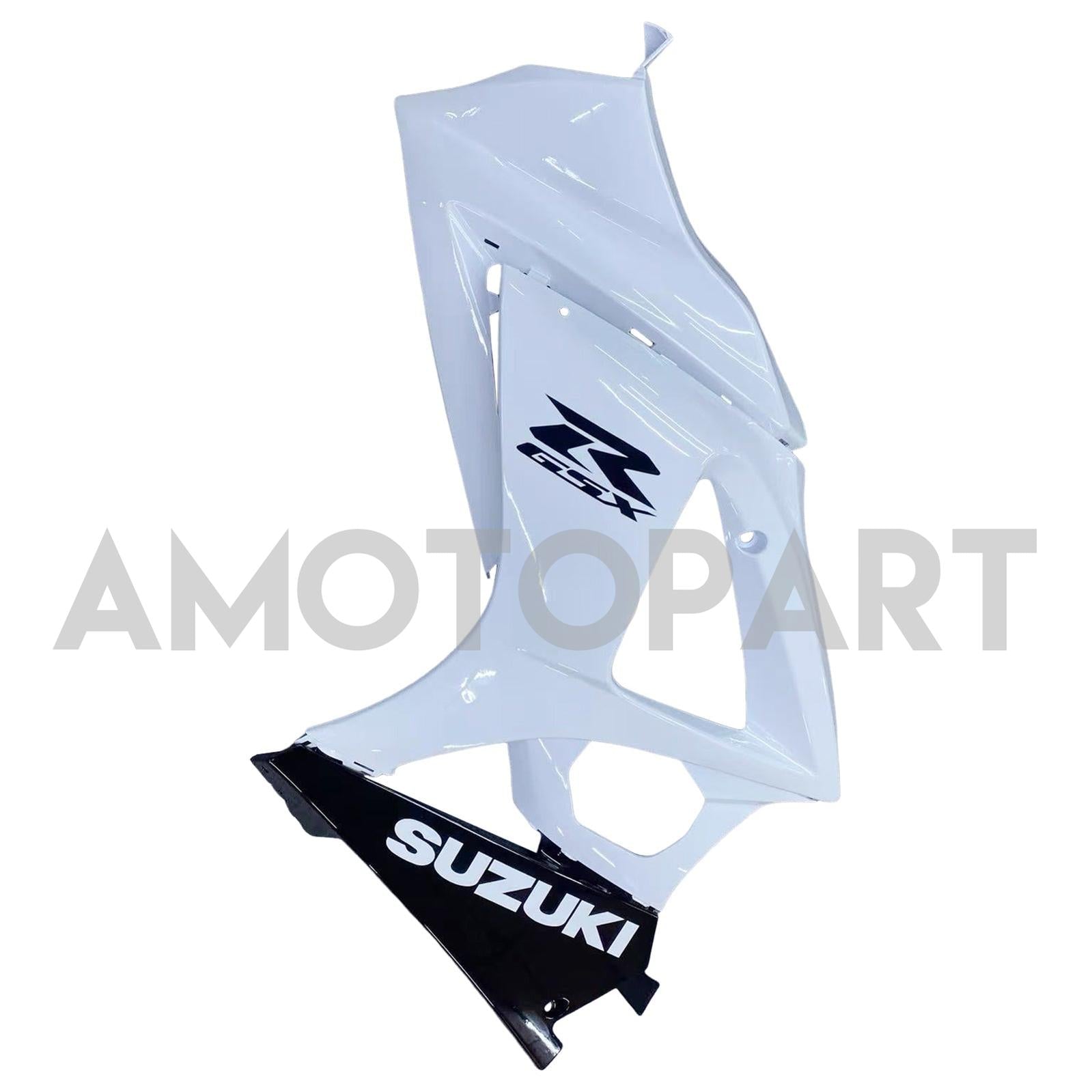 Amotopart 2007-2008 Suzuki GSXR1000 White Black Fearing Kit