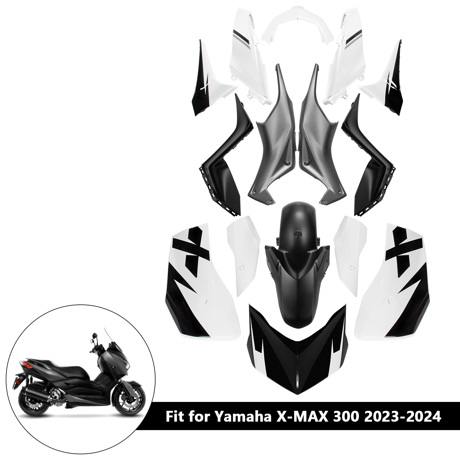 Amotopart 2023-2024 Yamaha X MAX 300 Fairing Kit