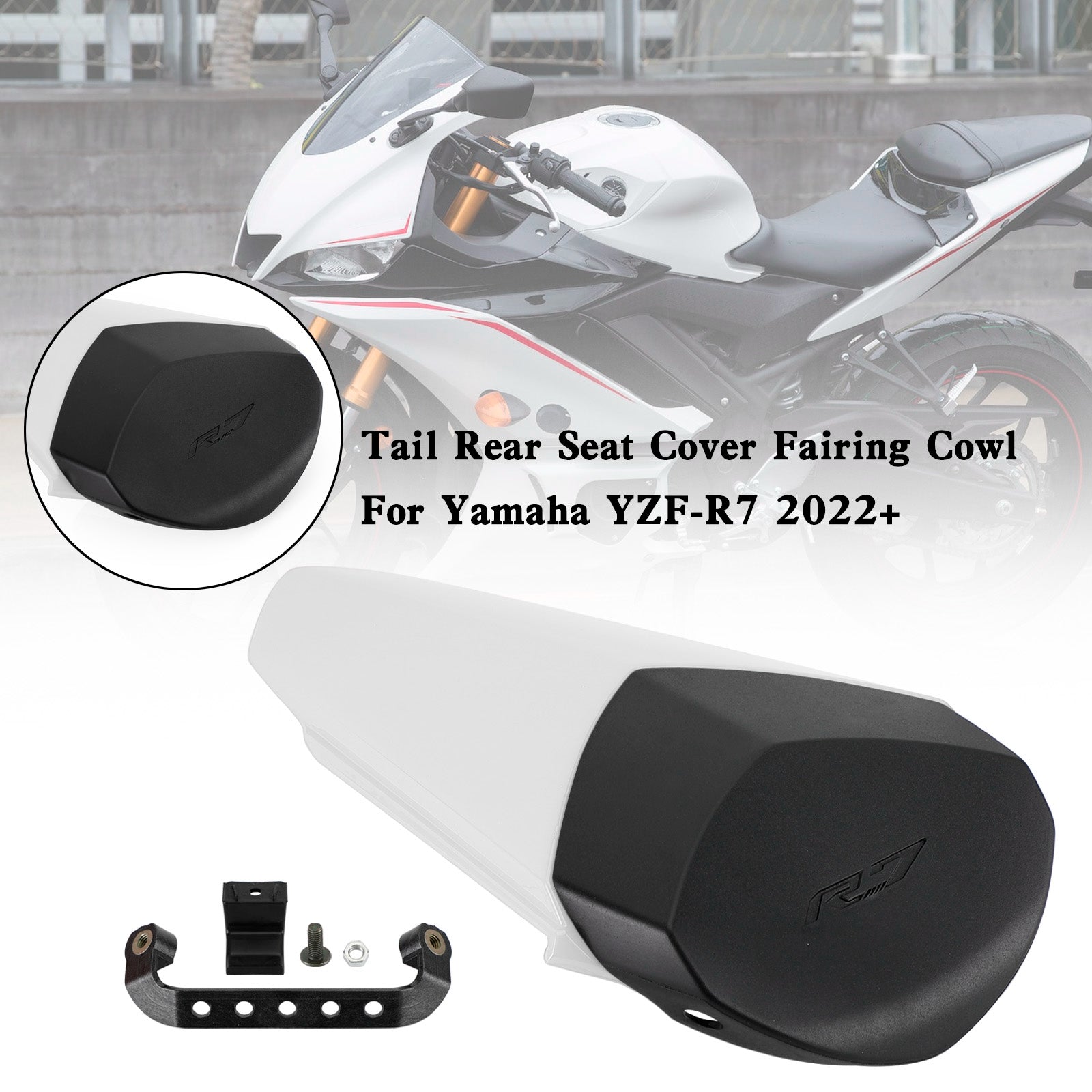 22-23 YAMAHA YZF R7 Tail Rear Seat Cover Fairing Cowl