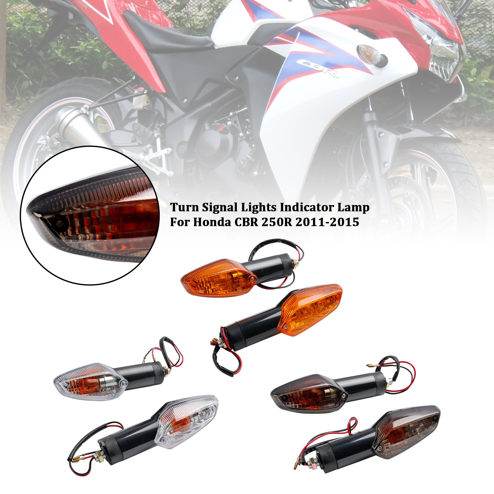 ポジションランプ cbr250rr ライト フィルム CBR250RR MC51 ヘッド
