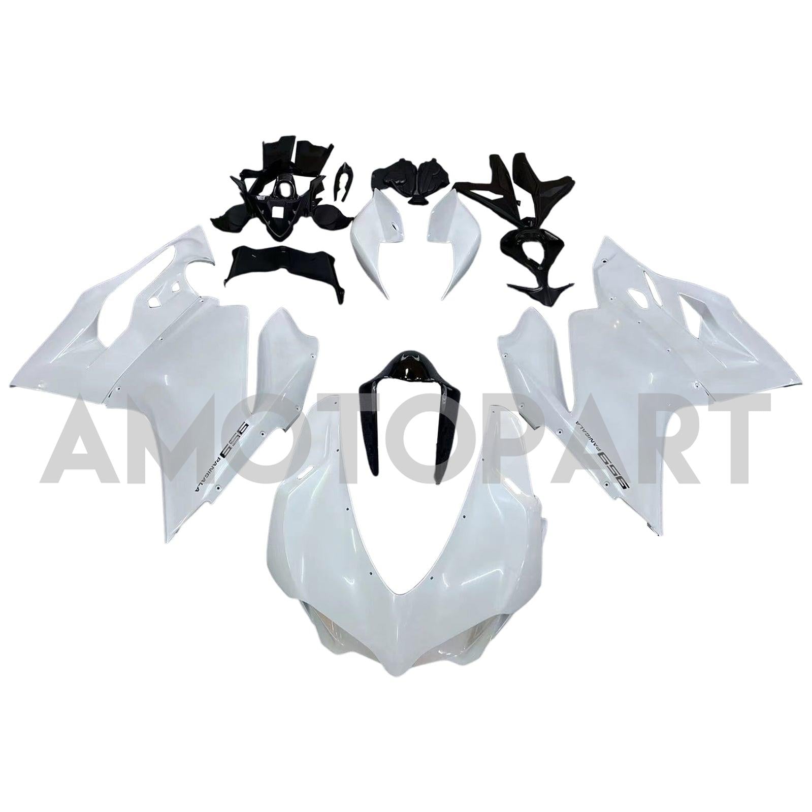 Amotopart 2015-2020 Ducati 959 Glossy White Fairing Kit