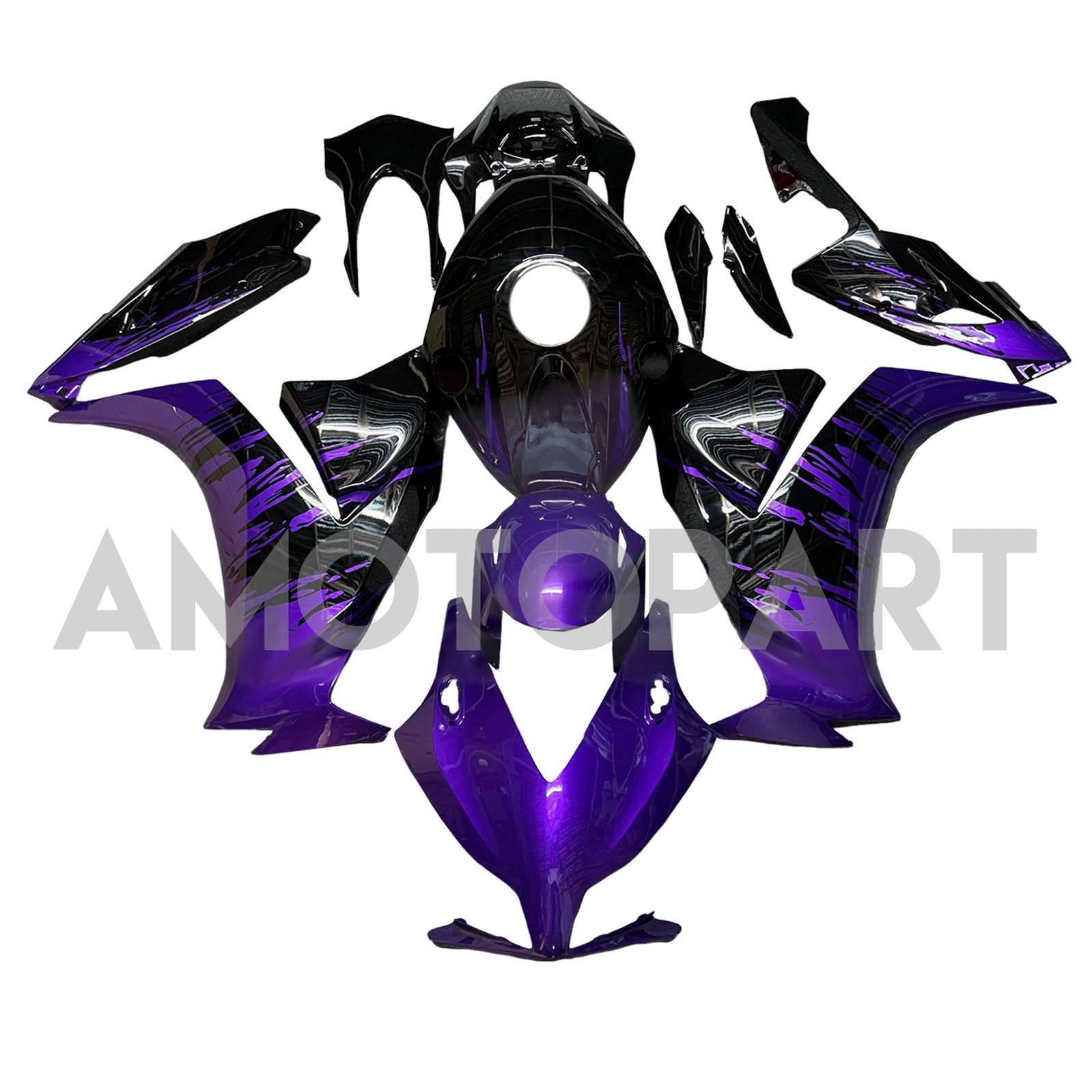 Amotopart 2012-2016 Honda CBR1000RR Purple Black Fairring Kit