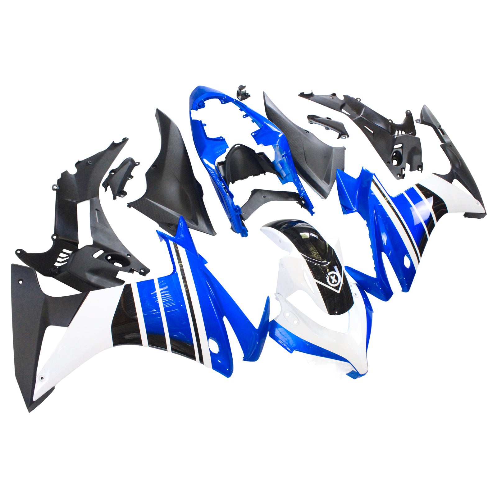 Amotopart 2013-2015 CBR500R Honda Blue&White Fairing Kit