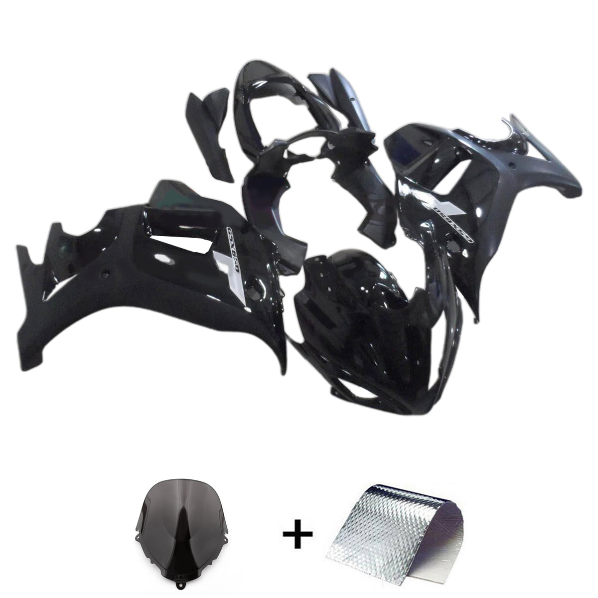 Amotopart 2005-2006 Suzuki Katana GSX600F GSX750F Gloss Black Fairing Kit