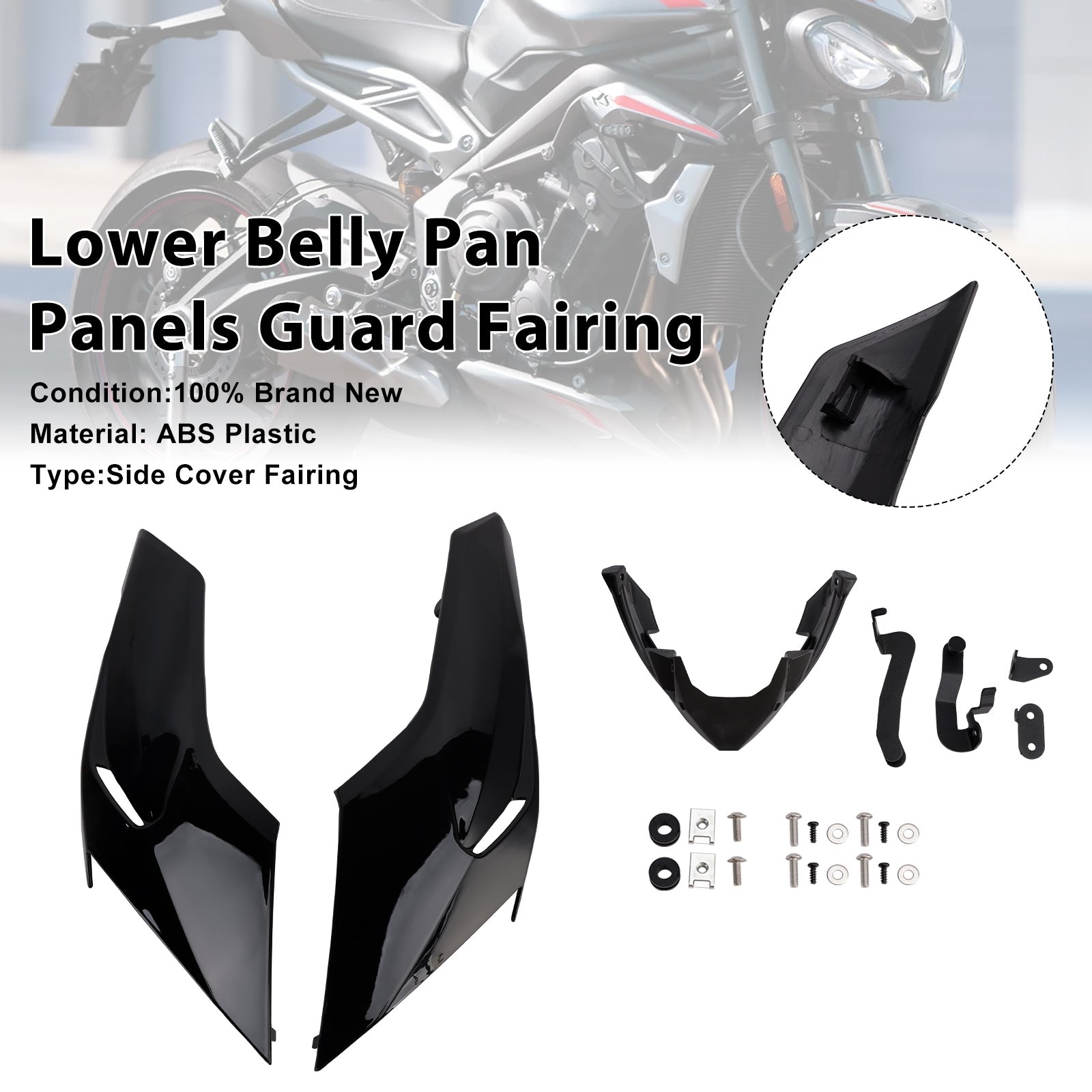 2020-2022 Street Triple 765 R/RS Lower Belly Pan Panels Guard Fairing