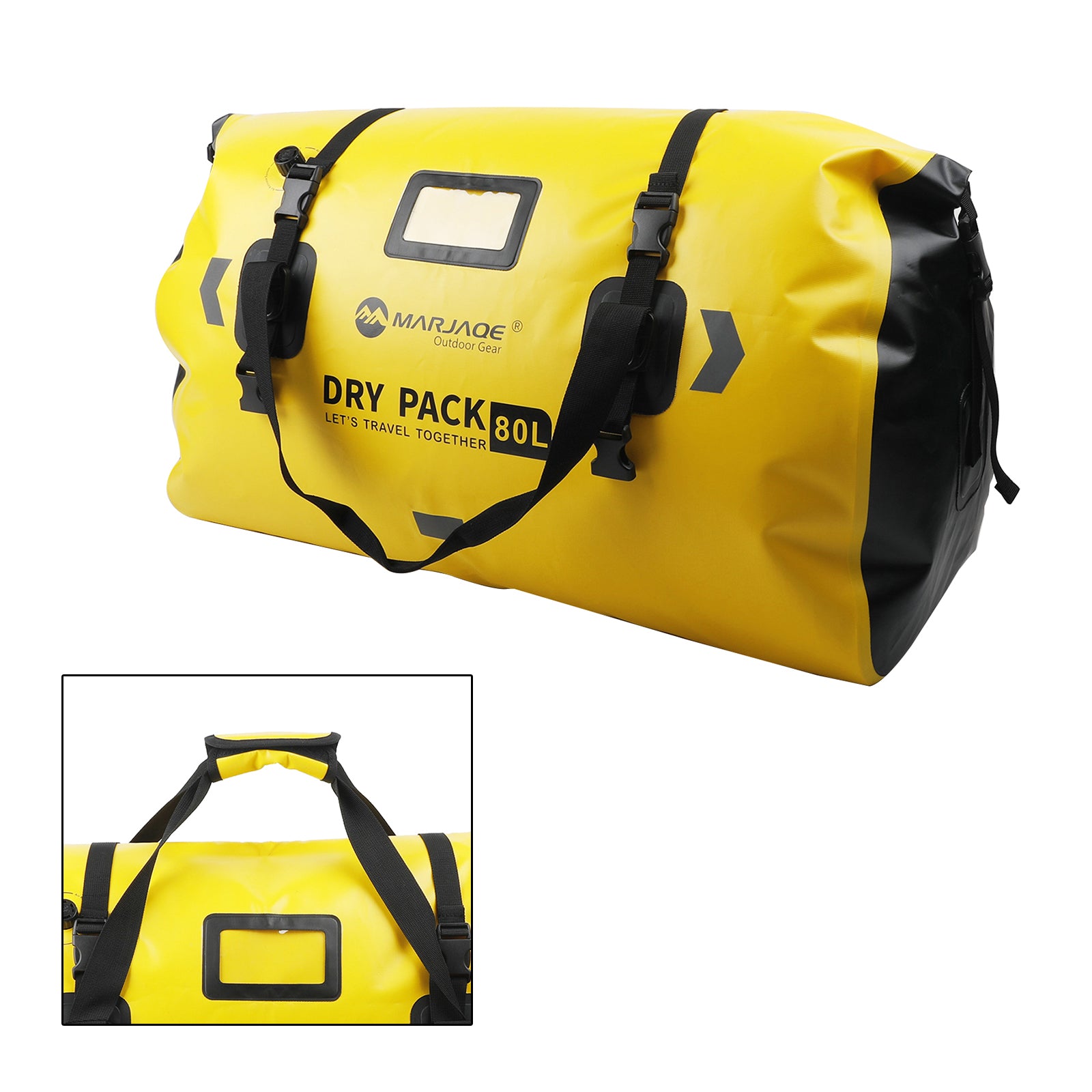 Motorcycle Universal Saddlebag Side Storage Tail Bag Pu Luggage 80L