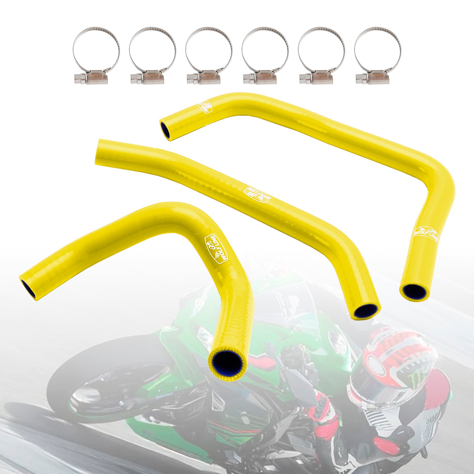 23-24 Kawasaki ZX4R ZX-4RR Silicone Radiator Coolant Hose Kit